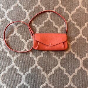 red/orange crossbody bag